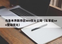 乌鲁木齐新市区seo优化公司（石家庄seo整站优化）